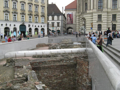 Roman Ruins in Vienna Austria