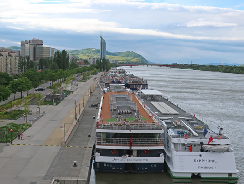 River Cruise Port in Vienna Austria