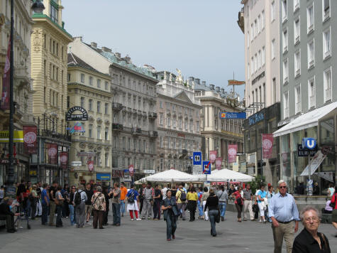 Graben Street in Vienna Austria