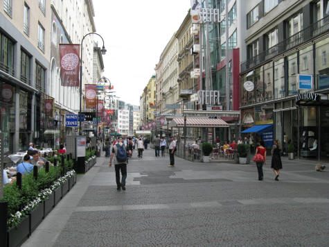 Karntner Strasse in Vienna Austria