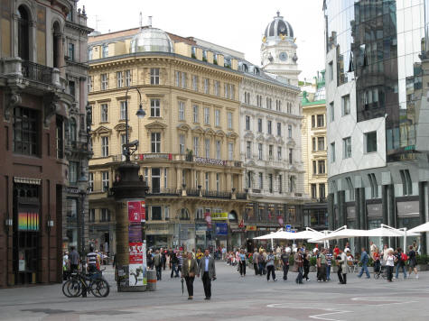 Stephansplatz in Vienna Austria